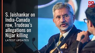 S Jaishankar on IndiaCanada row Trudeau’s allegations on Nijjar killing [upl. by Oidiple]