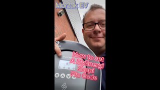 How to set a pin code on the myenergi Zappi EV Charge Point shorts stopburningstuff happyzappi [upl. by Cressy]