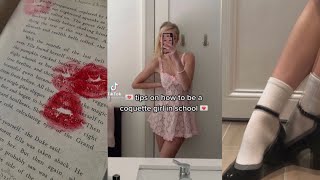 Coquette outfits  haul  lifestyle  make up  routines  TikTok compilation 💋🧸🍰📹🩰 [upl. by Malinda]