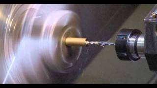 Rotary Broaching on a HAAS SL10 CNC Lathe [upl. by Cristie]