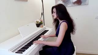 Shubhashree  Main Agar Kahoon Om Shanti Om  Piano Cover [upl. by Vinna]