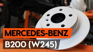 Hoe een remschijven achteraan vervangen op een MERCEDESBENZ B200 W245 AUTODOCTUTORIAL [upl. by Yenor]