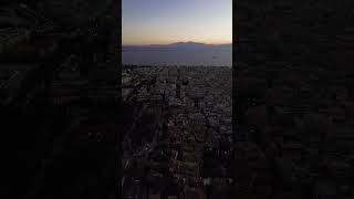 Evening view in Thessaloniki thessaloniki greece drone youtubeshorts [upl. by Dahs]