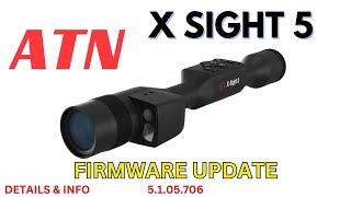 ATN X SIGHT 5 FIRMWARE UPDATE atn scope update [upl. by Kellina]