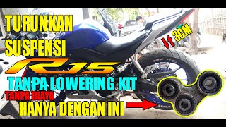 CARA TURUNIN SUSPENSI R15V3 TANPA LOWERING KIT [upl. by Tina662]