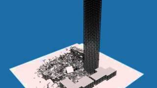 WTC South Tower Collapse 911 Blender [upl. by Haskell]