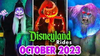 Disneyland Rides  October 2023 POVs 4K 60FPS [upl. by Neirrad375]