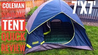 Coleman Tent Sundome 3 Person Quick Review [upl. by Amees]