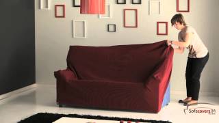 How to install a elastic sofa cover [upl. by Nessim]