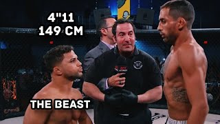 4quot11  149 CM GUSTAVO BALART ▶ THIS BEAST KNOWS NO MERCY  HIGHLIGHTS  Shortest Fighter in MMA [upl. by Radek]