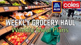 2 AUSTRALIAN SUPERMARKETS GROCERY PRICES  QUICK EASY DINNERS FOR BUSY FAMILY [upl. by Einned]