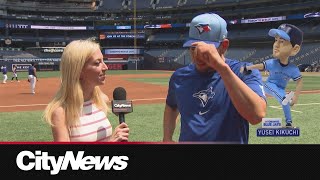 Blue Jays pitcher Kikuchi gives hilarious interview [upl. by Neema]