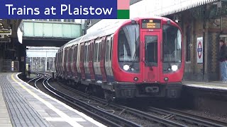 London Underground Hammersmith amp City And District Line Trains At Plaistow [upl. by Sewellyn]