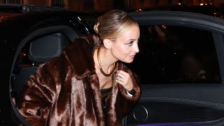 Nicole Richie flying in and out of Paris to attend the Saint Laurent Show in Paris [upl. by Culhert]