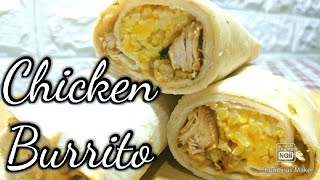 Chicken Burrito Filipino Style  Homemade Chicken Burrito  Easy Burrito Recipe [upl. by Yrelav]