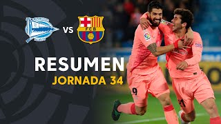 Resumen de Deportivo Alavés vs FC Barcelona 02 [upl. by Lema]