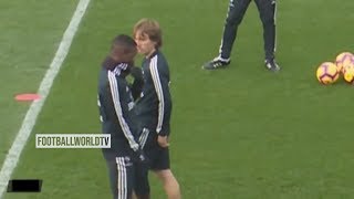 Luka Modric Gets Mad At Vinicius Jr ● Real Madrid Training Session HD [upl. by Nioe]