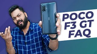 POCO F3 GT 5G Detailed FAQ ⚡ POCO F3 GT vs OnePlus Nord 2 Maglev Triggers 5G Bands OTA amp More [upl. by Nevart]