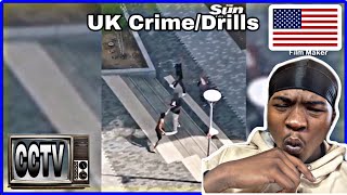 American REACTS To UK Drills and Gang Violence Caught On CCTV Part 3 [upl. by Gayelord]