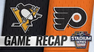 Girouxs OT goal caps Flyers rally in Stadium Series [upl. by Diraf]