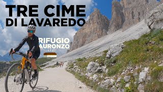 TRE CIME DI LAVAREDO Rifugio Auronzo in bicicletta [upl. by Assirral]