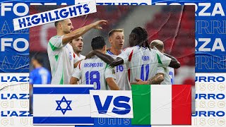 Highlights IsraeleItalia 12  Nations League 202425 [upl. by Ellehciram41]