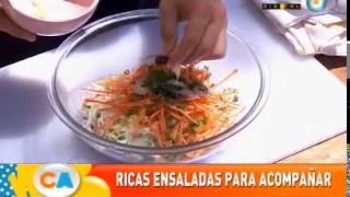 Ricas ensaladas para acompañar [upl. by Quiteris]