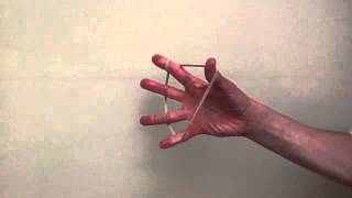 Finger Extensor Strengthening with Elastic Band [upl. by Ahsas969]