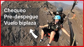 Curso de parapente biplaza  Chequeo pre despegue [upl. by Auoz383]