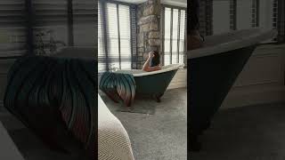 Mermaid Bath • PAST LIVES mermaid h2o thelittlemermaid pastlives bathtub splash mermaidhair [upl. by Pincince]