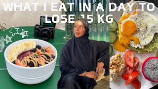 What I eat in a day ♡ How I lost 15kg in 3 months  Weight Loss Journey [upl. by Ttevi316]