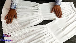 Sharara full cutting and stitching with easy tips  Make Sharara Step By Step with Full Tutorial [upl. by Martinson]