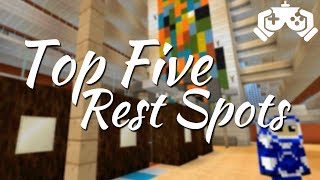 Top 5 Resting Spots in Walt Disney World Minecraft Disney [upl. by Yrevi]