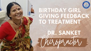 Received Feedback From BirthdayGirl  chiropracticcare nagpur backpaintreatment backpainrelief [upl. by Yenar]