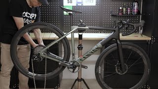 Canyon Grail CF SLX 8 AXS unbox and assembly [upl. by Nellac]