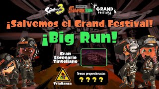 🦑 ¡Salvemos Juntos el Grand Festival ⚠️ BIG RUN en Splatoon 3 🔴 Día 1 [upl. by Ahsilrac736]