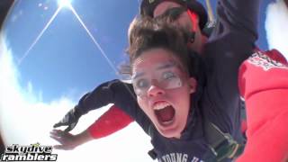 Funniest Tandem Skydive Video of all Time  Skydive Ramblers [upl. by Adelind]