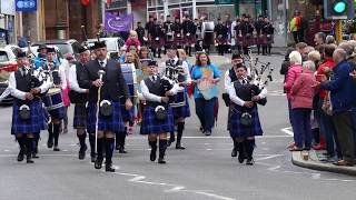 Chieftains Pipe Band Parade Crieff Highland Gathering 4K [upl. by Ear]