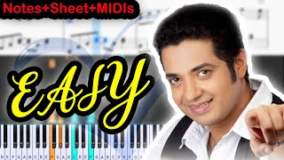 Marathi song Radha Hi Bawari  NotesSheetMIDI  EASY Piano Tutorial [upl. by Willis550]