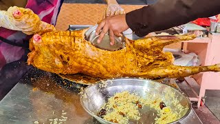 Dumba Dum Pukht With Rice  Afghani Pulao Whole Lamb Steam Roast Peshawar Street Food [upl. by Nealah912]