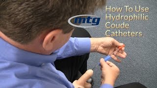 How To Use A Urinary Hydrophilic Coude Catheter [upl. by Antonella276]