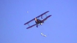 Sopwith Camel Loses Engine Cowl In Flight [upl. by Hallutama]