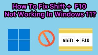 How To Fix Shift F10 Not Working In Windows 11 installation [upl. by Hemetaf]