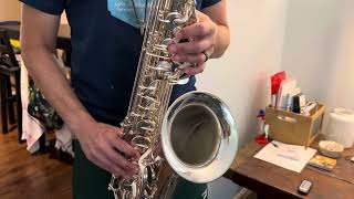 Yamaha Custom YTS82ZS Tenor Saxophone Demo wwwdcsaxcom [upl. by Armin]