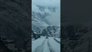 Snowfall 🌨️ song arijitsingh explore mountainroads roadtrips travel [upl. by Ennaitsirhc]