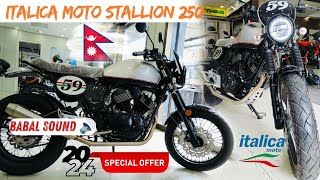 Nepal’s Affordable Cafe Racer Italica Moto Stallion 250  Review  Price  NOMAD NEPALI 🇳🇵🇳🇵 [upl. by Grier]