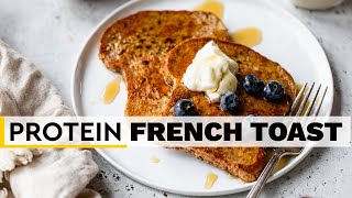 FRENCH TOAST  easy healthy highprotein breakfast recipe [upl. by Ahsinnor]