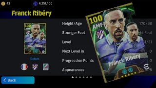 Franck Ribery Level training efootball 2025 franck ribery 100 max rating efootball 25 [upl. by Caralie]