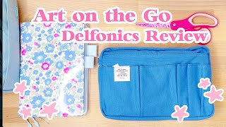 Delfonics Utility Pouch Review for Traveling with Art and Journaling Supplies [upl. by Nolie]