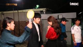 VIDEO Jaejoong and Jinhee Kiss Scene BTS in Triangle Ep 20 [upl. by Dabbs]